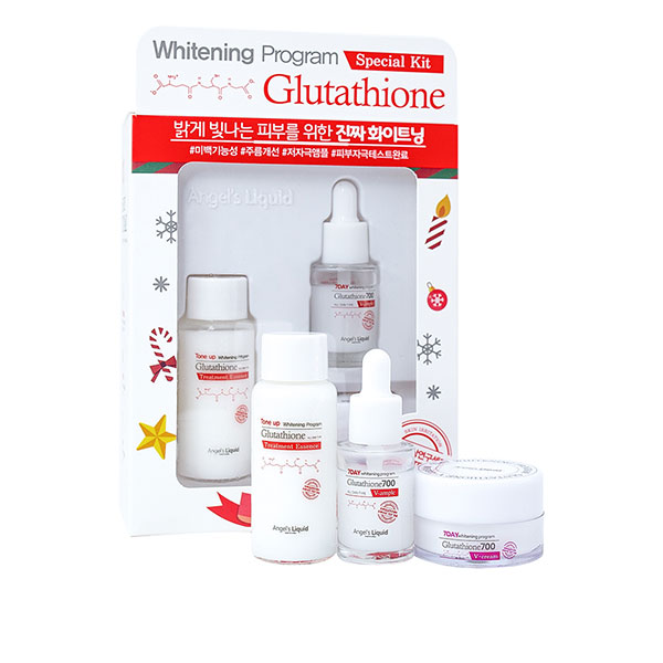 Bộ Dưỡng Da Angels Liquid Whitening Program Glutathione Special Kit